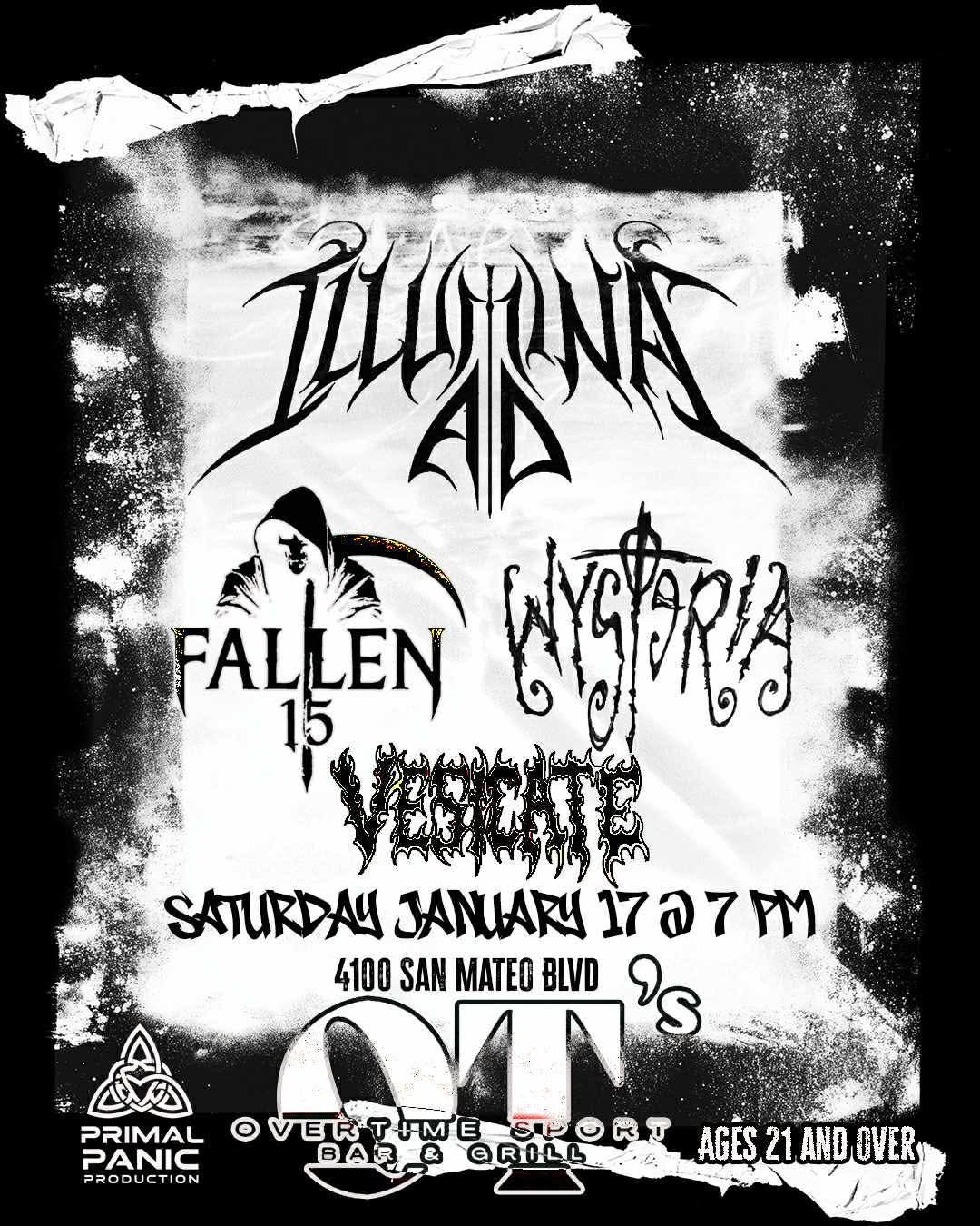 Illumina AD / Fallen 15 / Vesicate / WysteriA poster